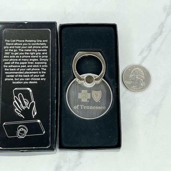 Blue Cross Blue Shield of Tennessee Rotating Phone Grip Ring - Picture 1 of 9